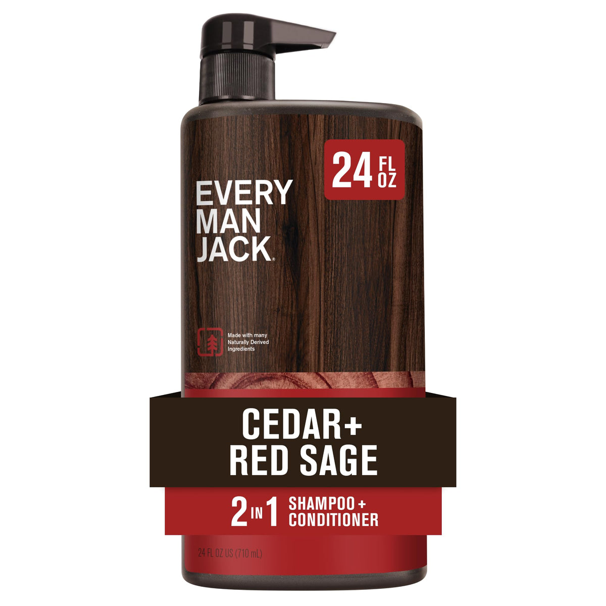 Every Man Jack cedar-red-sage bottle front for versatile daily cleansing