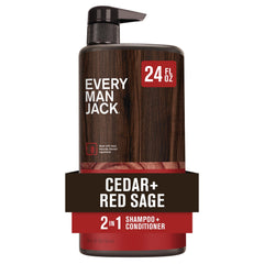 Every Man Jack cedar-red-sage bottle front for versatile daily cleansing