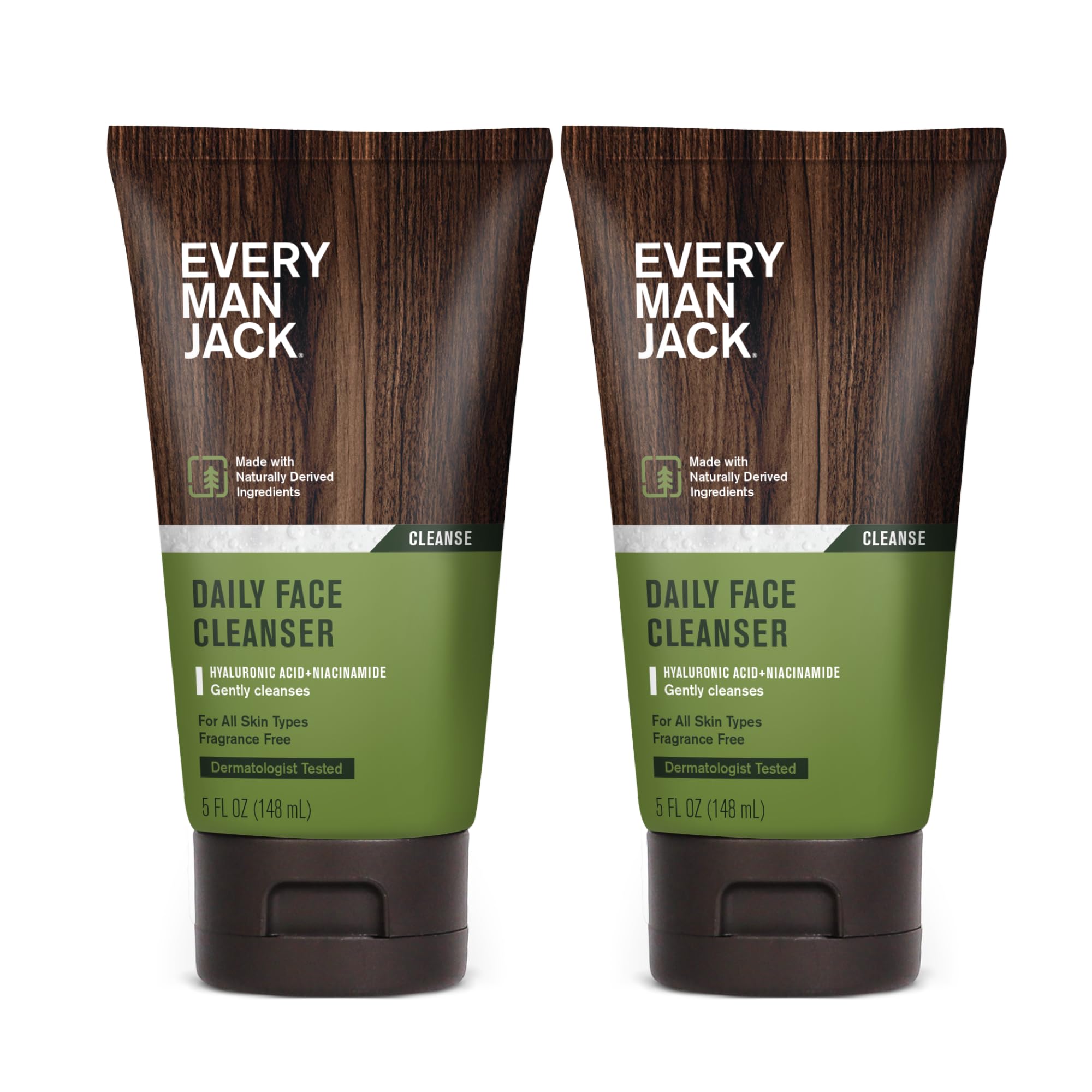 Every Man Jack coconut-derived surfactants aid gentle dirt removal.