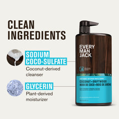 Every Man Jack coconut-driftwood body wash two-pack front view shows value.
