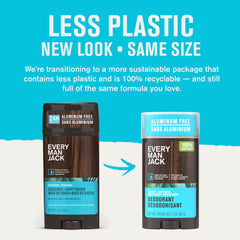 Every Man Jack Coconut Driftwood deodorant two-pack offers convenient daily protection.