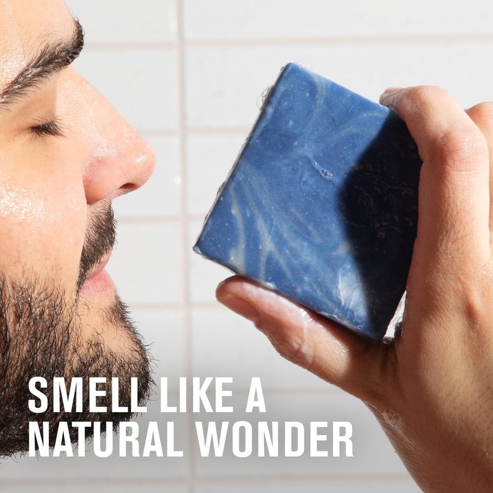 Lathered foam from Every Man Jack Cold Plunge soap delivers hydrating cleanse