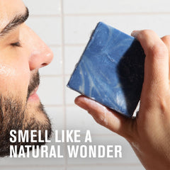 Lathered foam from Every Man Jack Cold Plunge soap delivers hydrating cleanse