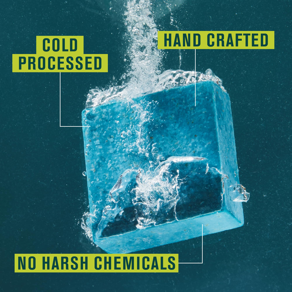 Every Man Jack Pacific Dive packaging highlights eco-friendly materials and US-made origin.