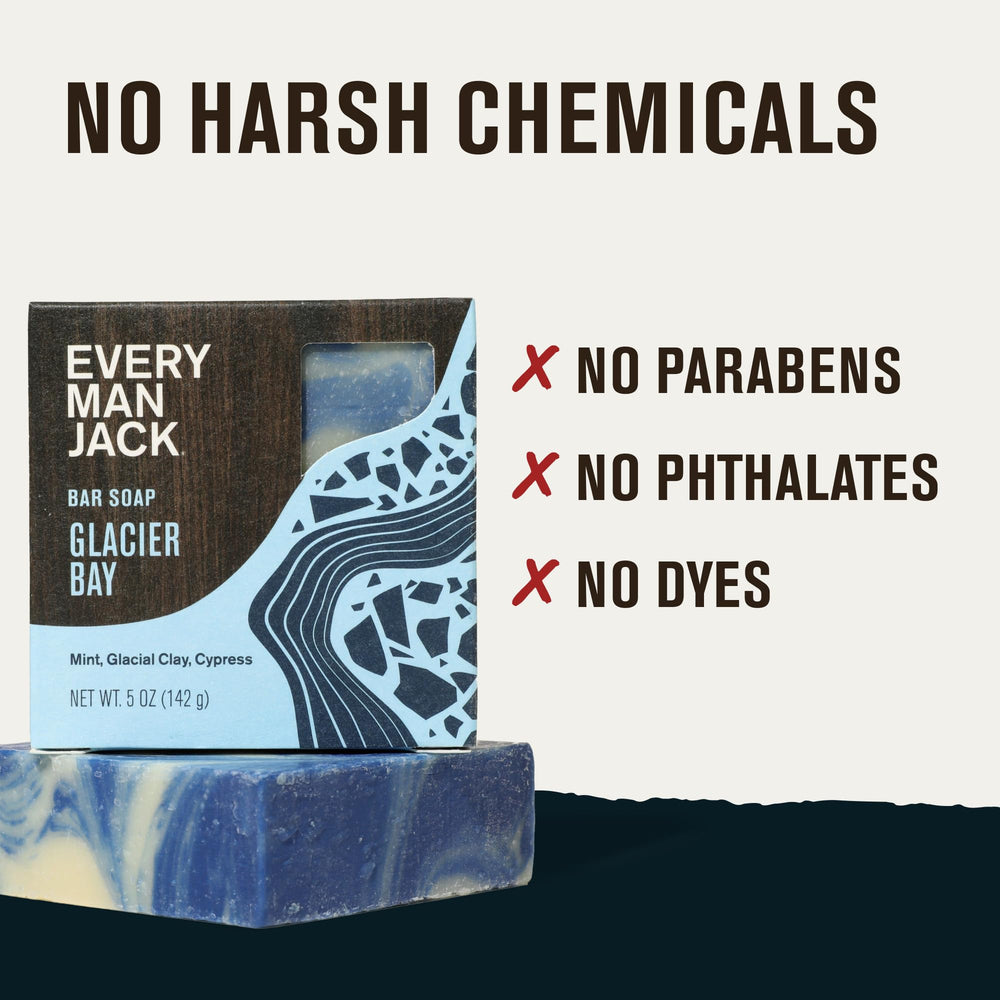 Shower-ready lather from Every Man Jack Cold Plunge soap for wake-up routine