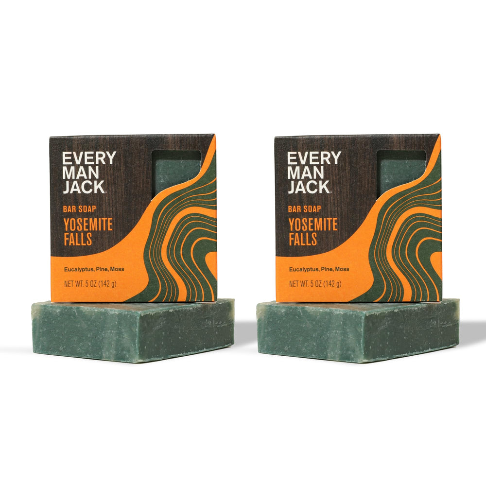 Every Man Jack Cold Plunge Yosemite Falls scent bar soap—refreshing cleanse for outdoorsy routines.