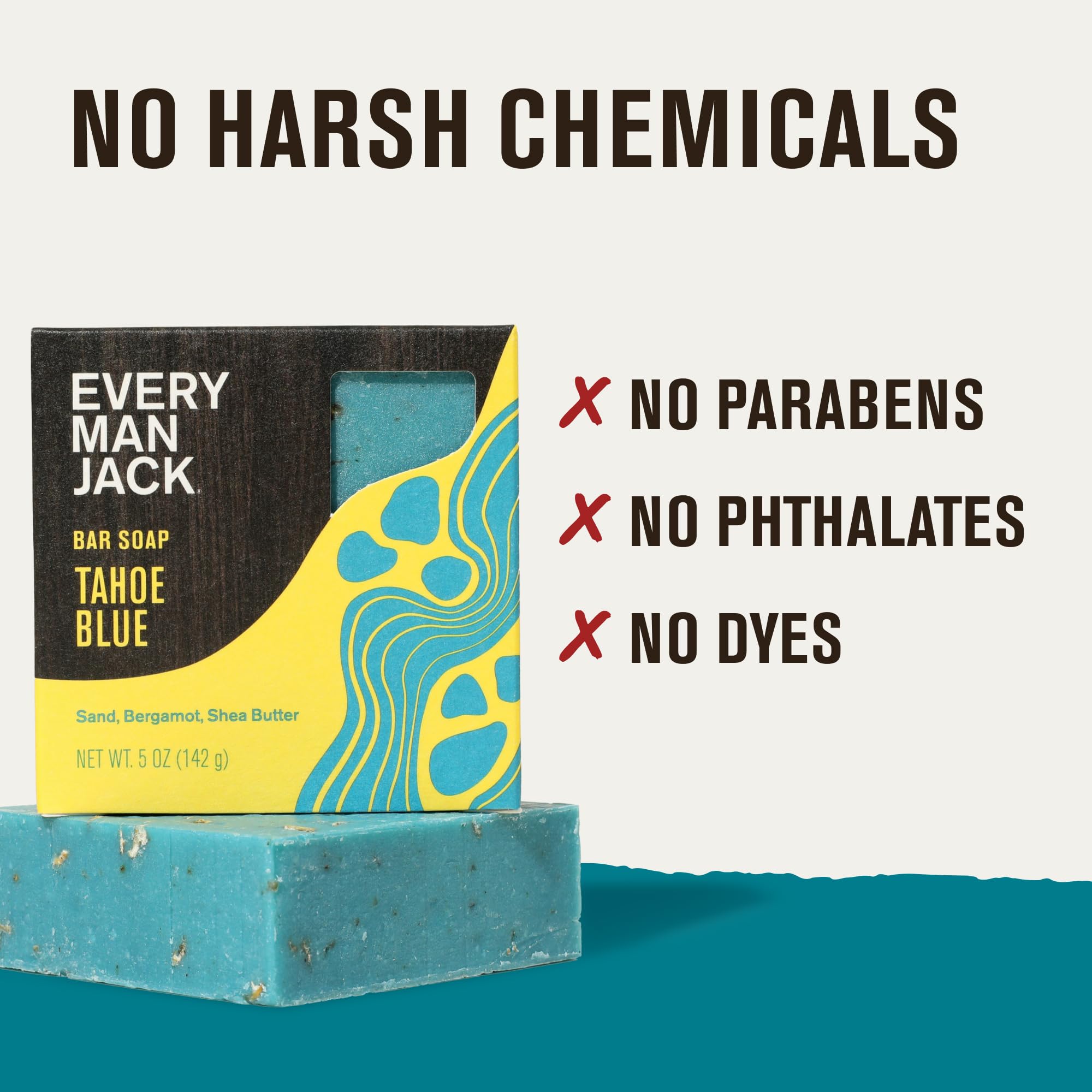 Every Man Jack cold plunge bar label notes US-made and B Corp.