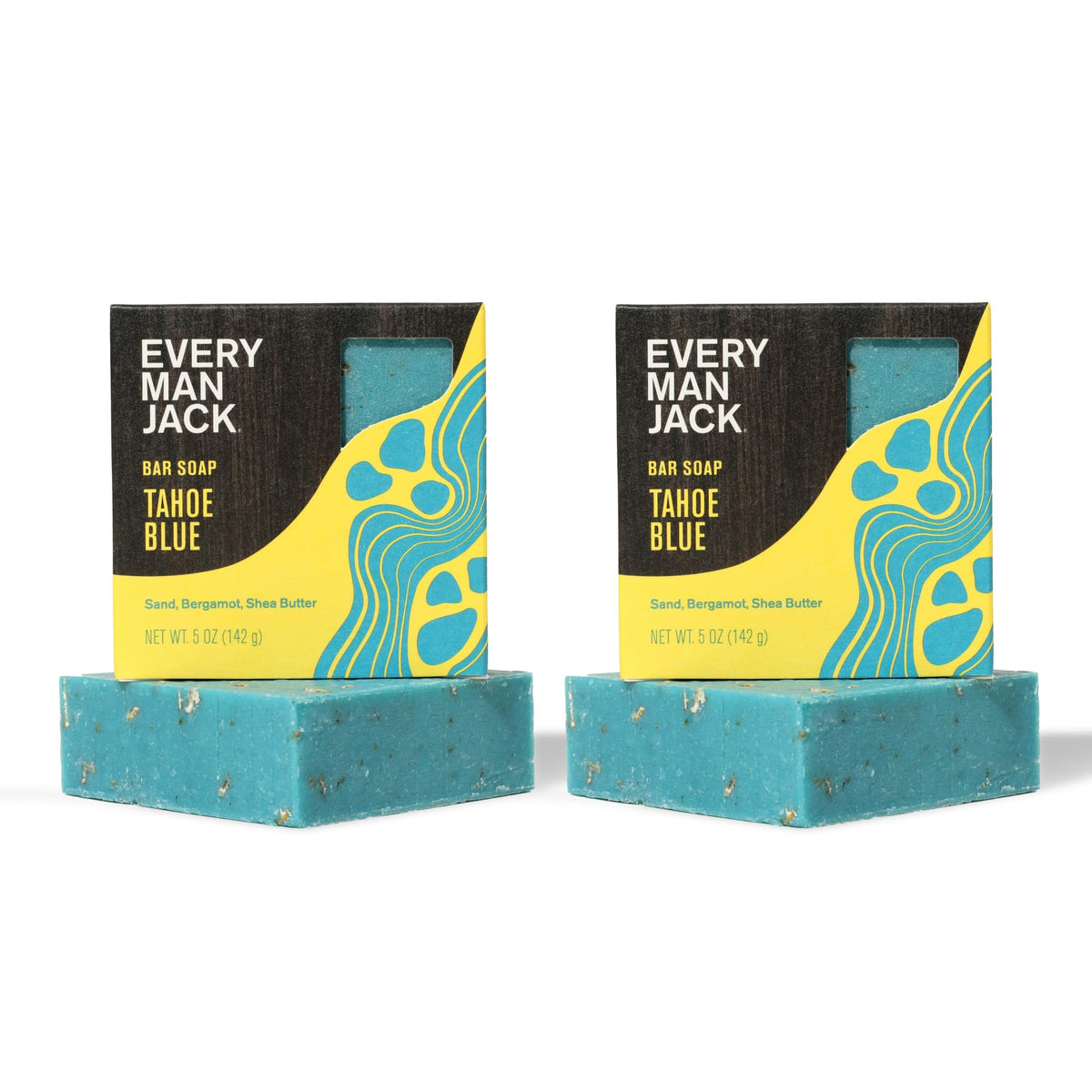 Every Man Jack Cold Plunge Tahoe Blue bar pack shown for convenient daily use.
