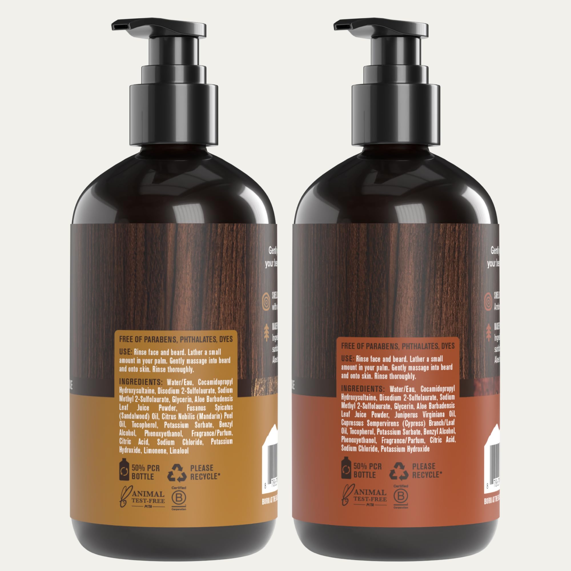 Daily routine image suggests simple effective cleansing with two bottles