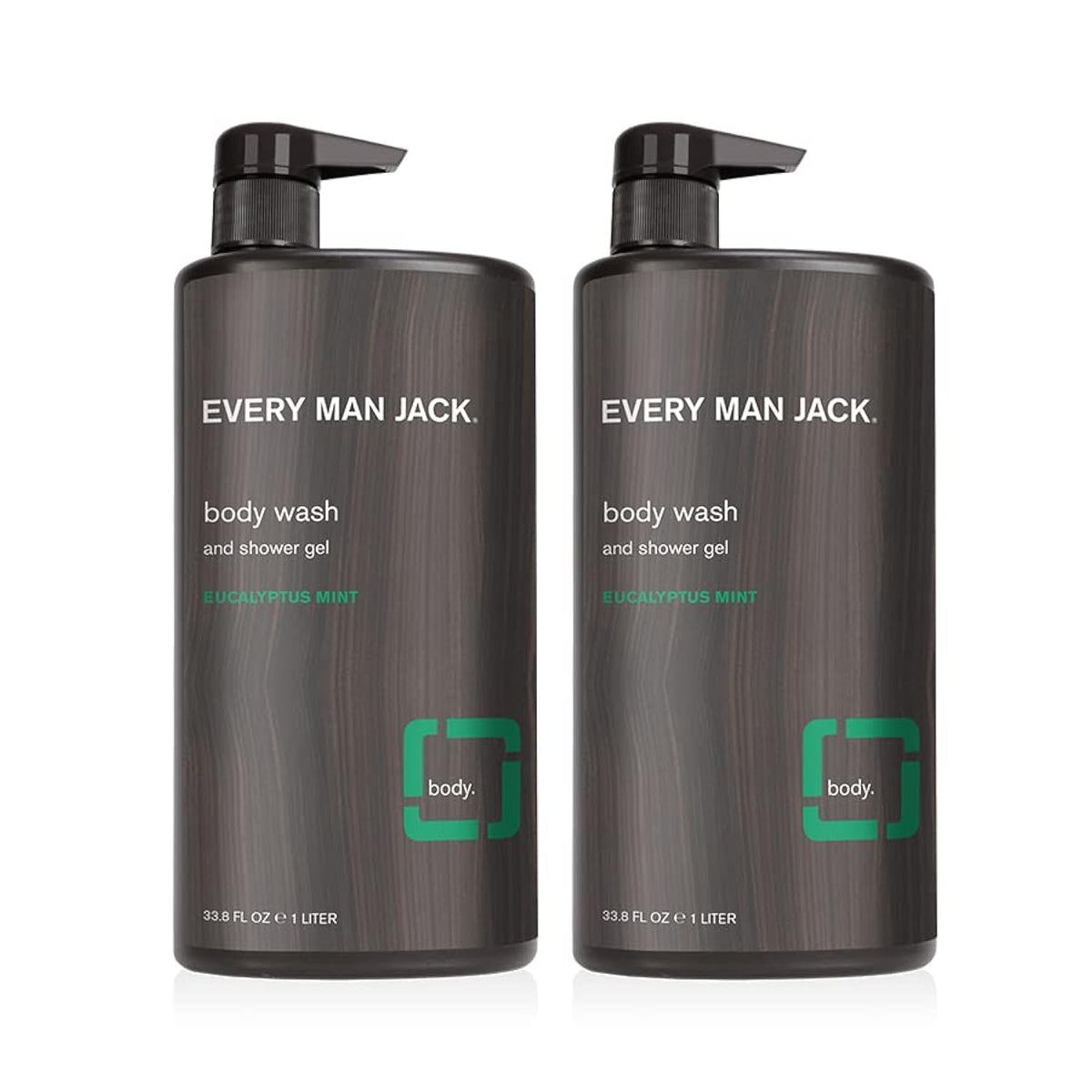 Every Man Jack eucalyptus mint bottle front signals forest fresh scent for a refreshing start