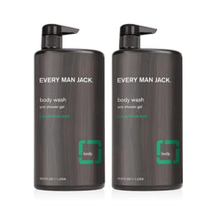 Every Man Jack eucalyptus mint bottle front signals forest fresh scent for a refreshing start