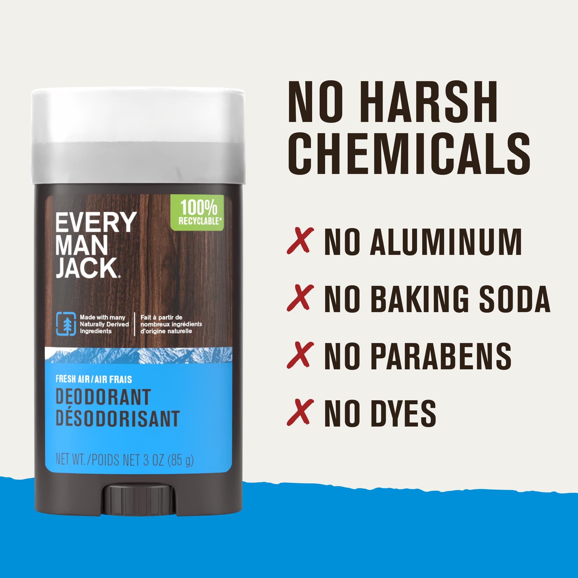 Every Man Jack Fresh Air corn-derived propanediol conditions skin