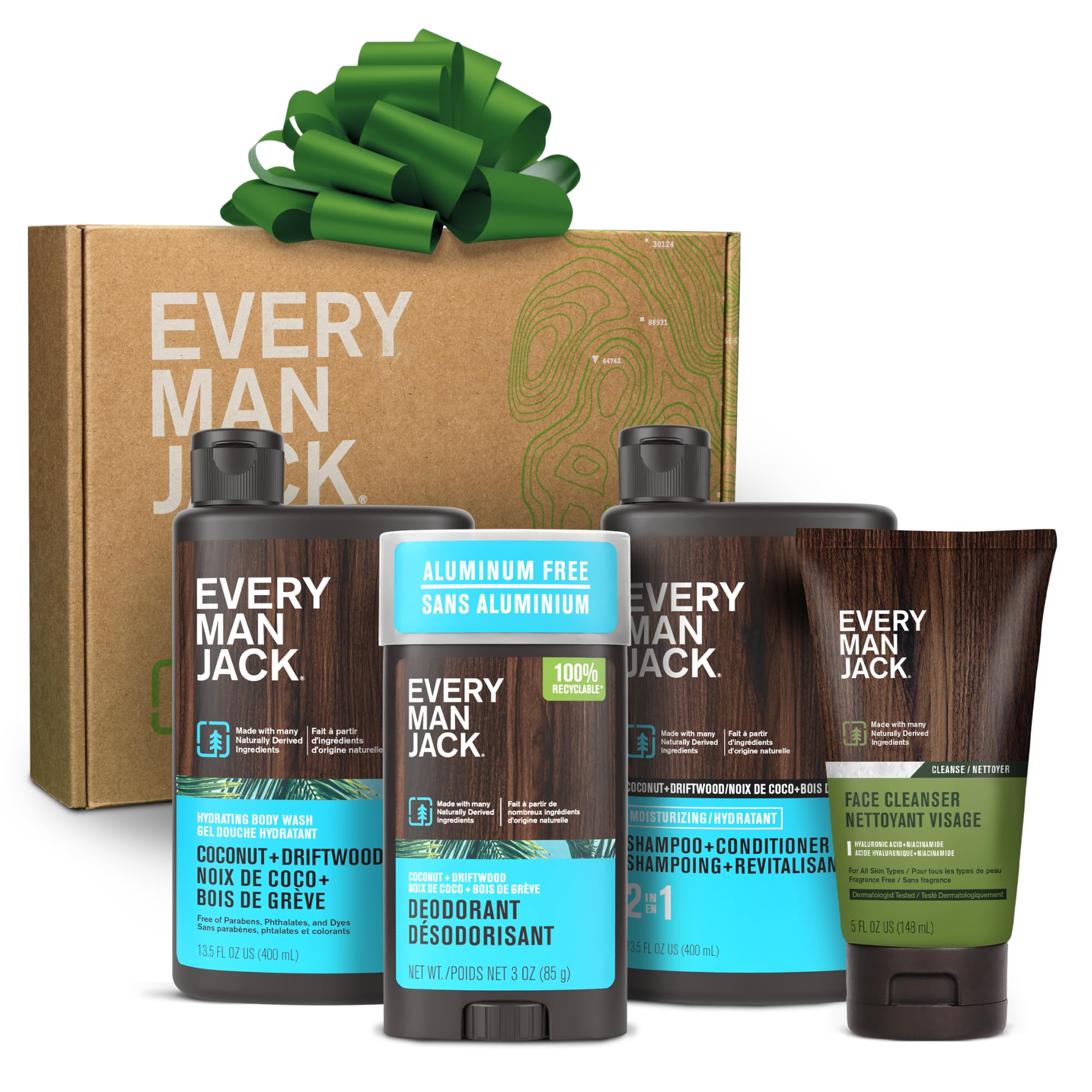 Every Man Jack gift-set coconut driftwood box is ready to wrap for holidays.