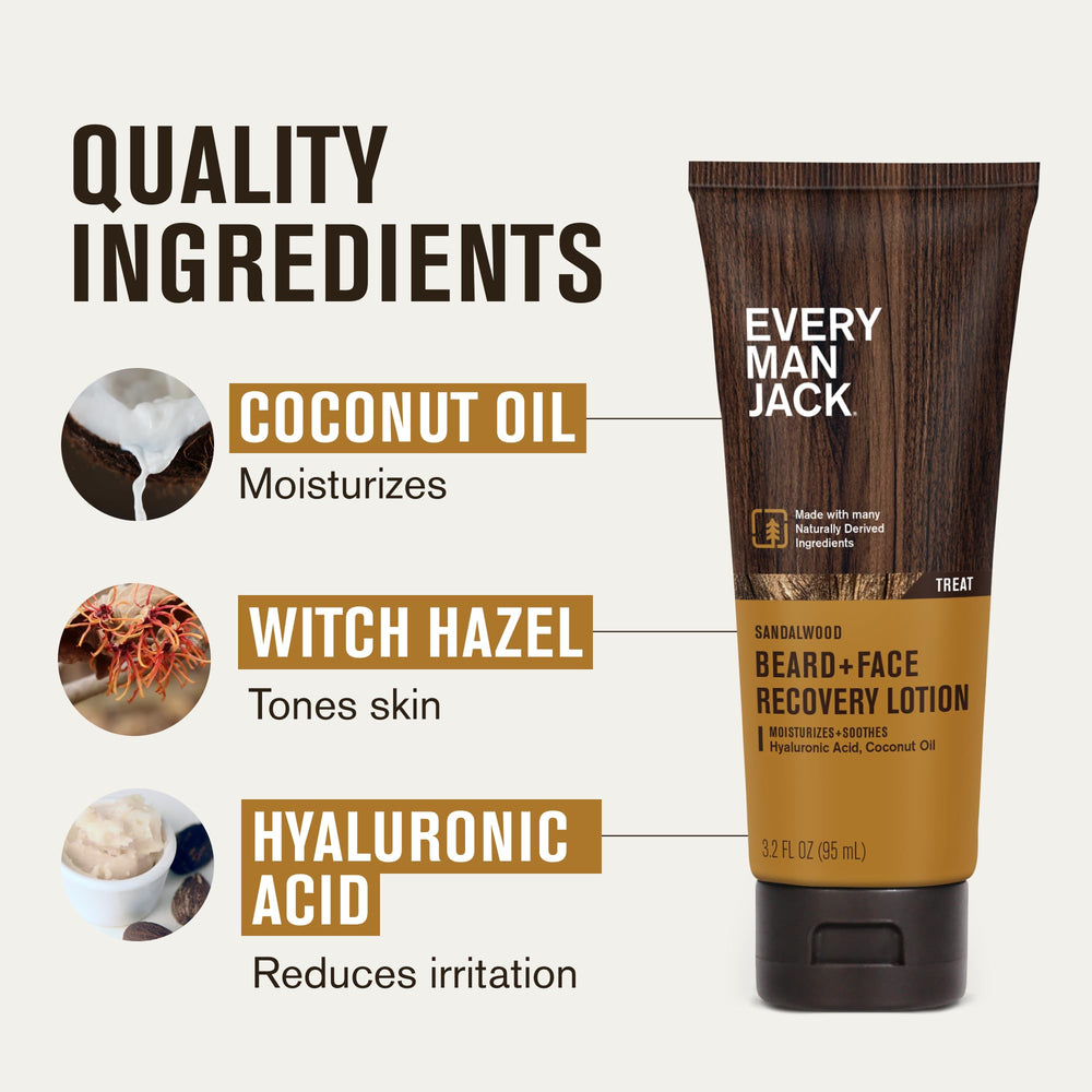 Every Man Jack hyaluronic acid moisture image for hydrated beard and skin