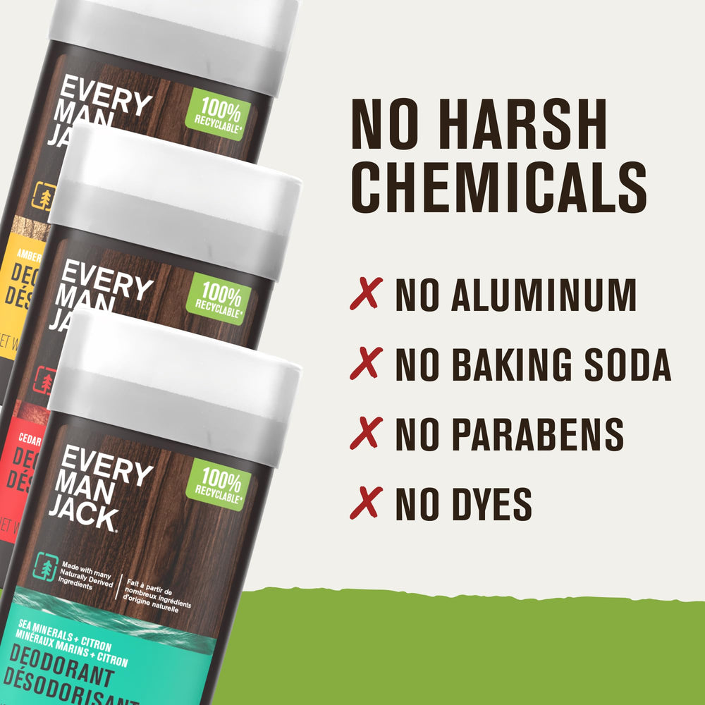 Every Man Jack lichen-extract deodorant fights odor with natural minerals