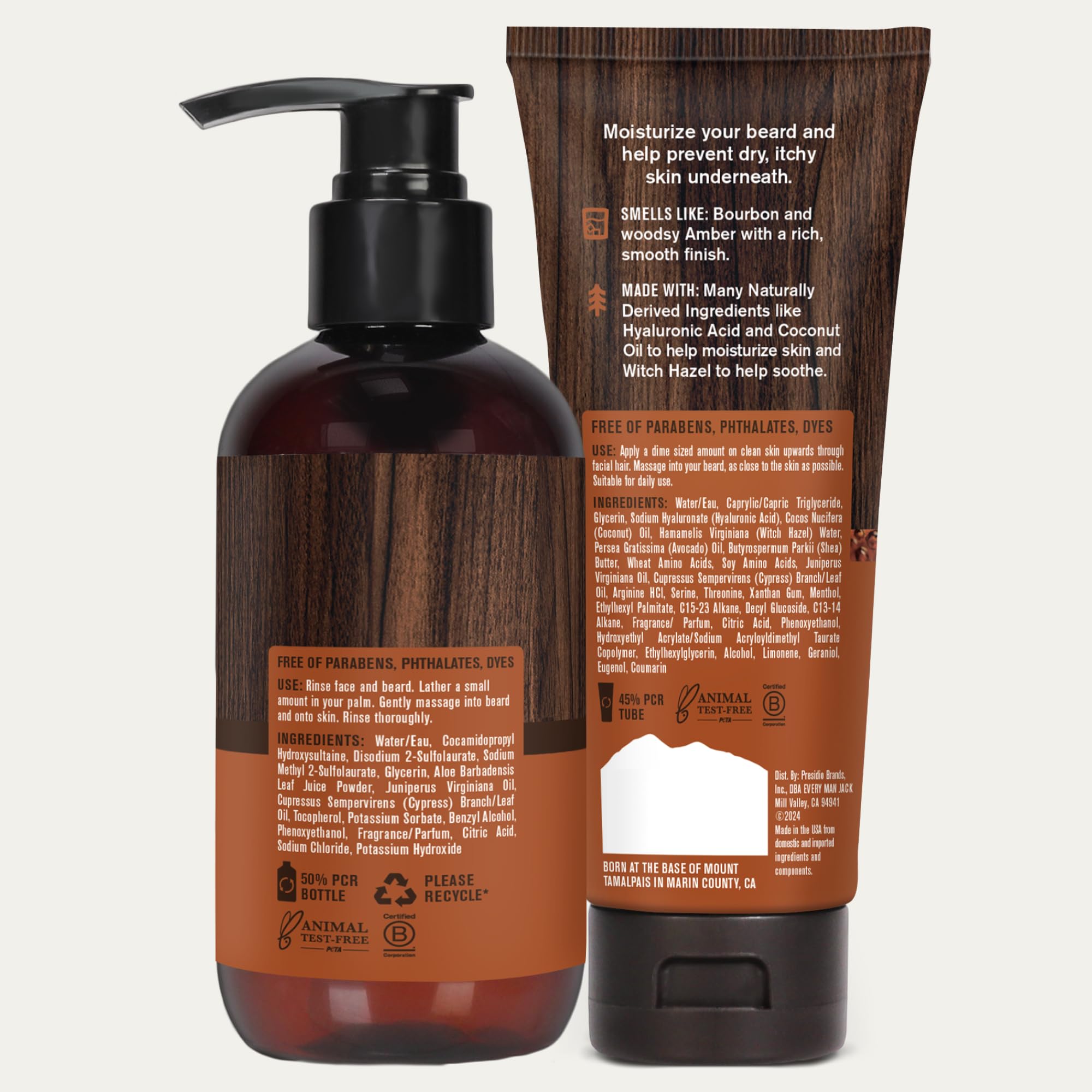 Every Man Jack in-use photo captures effortless routine and confident, clean beard and skin.