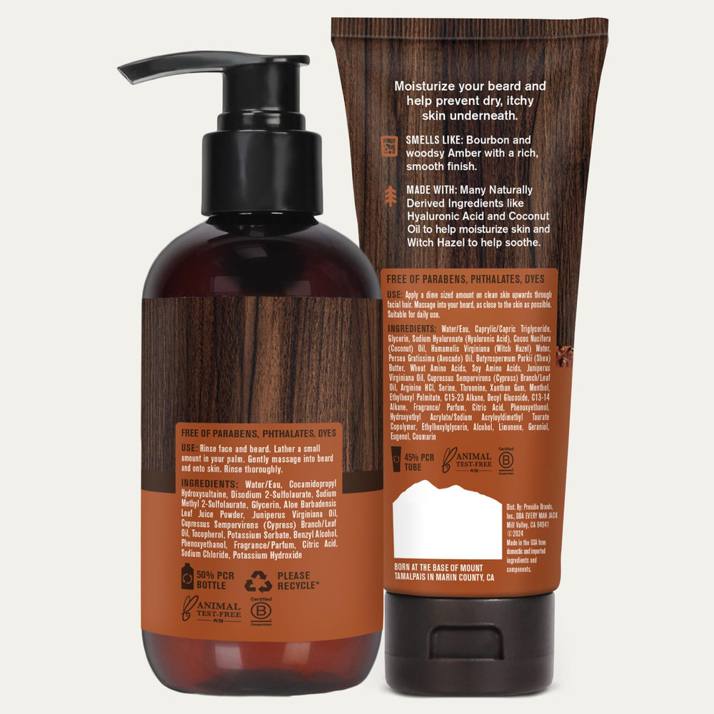 Every Man Jack in-use photo captures effortless routine and confident, clean beard and skin.