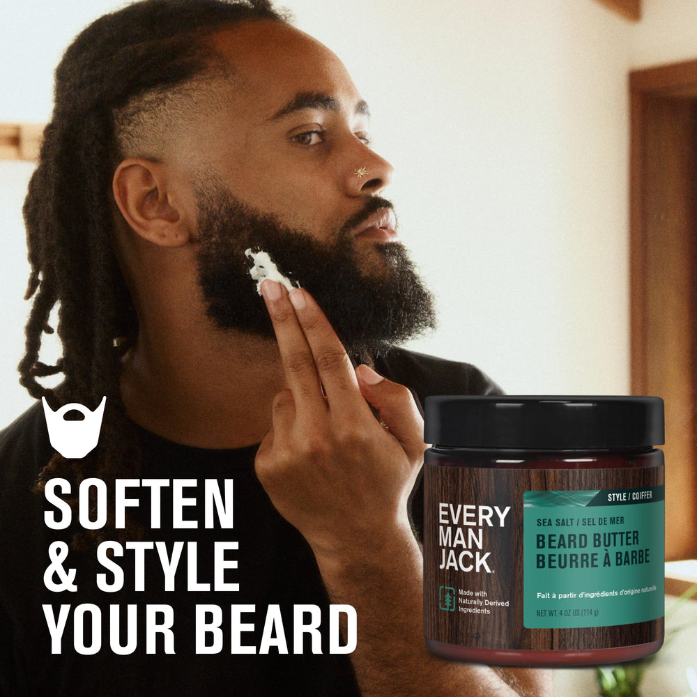 Every Man Jack natural ingredients including shea and coconut for beard care