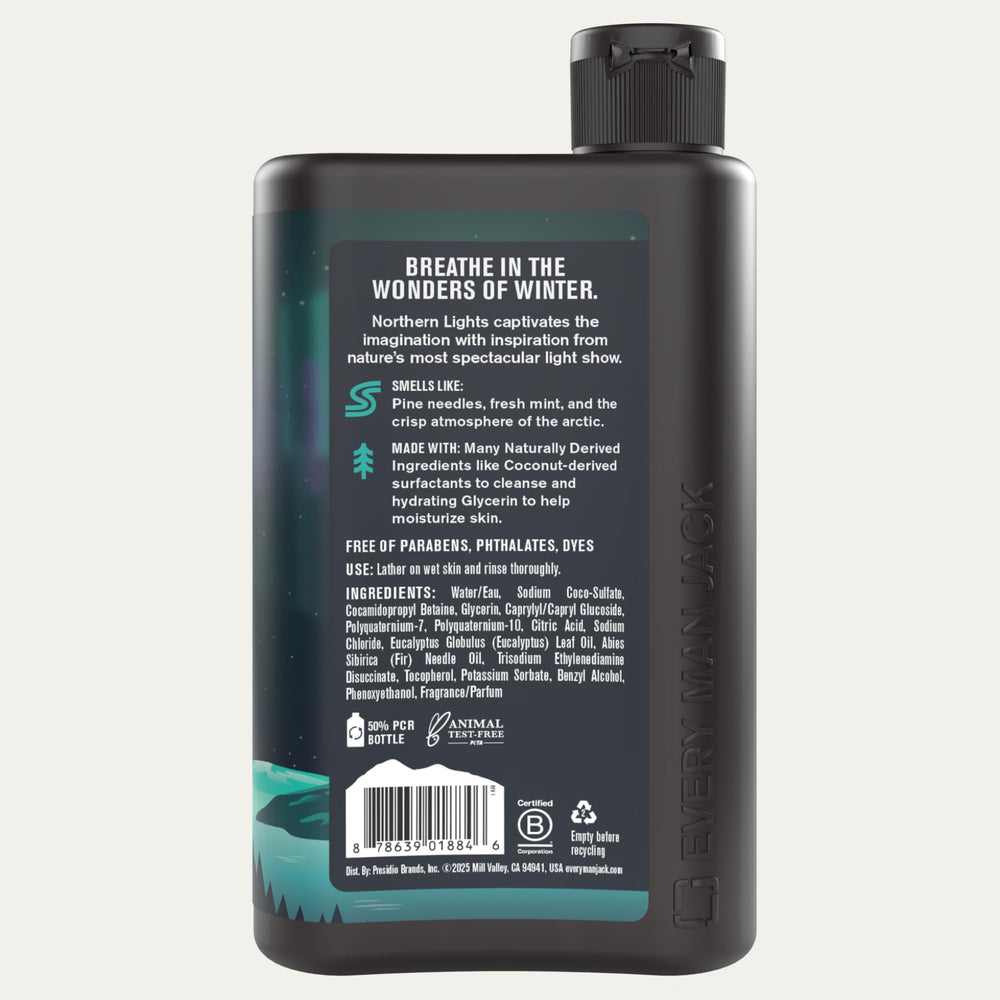 Every Man Jack Northern Lights gift-ready duo in winter gift set.
