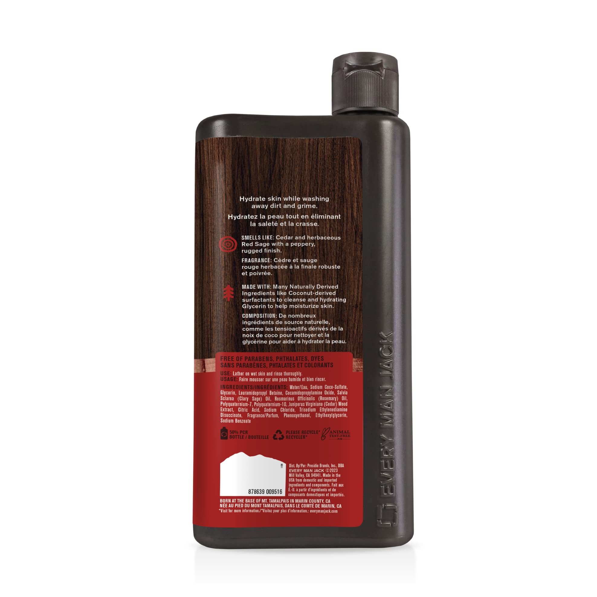 Every Man Jack bottle in shower boosts all-skin versatility.