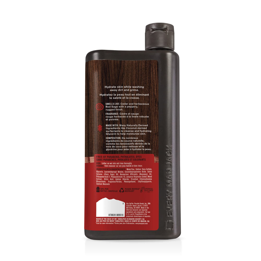 Every Man Jack bottle in shower boosts all-skin versatility.