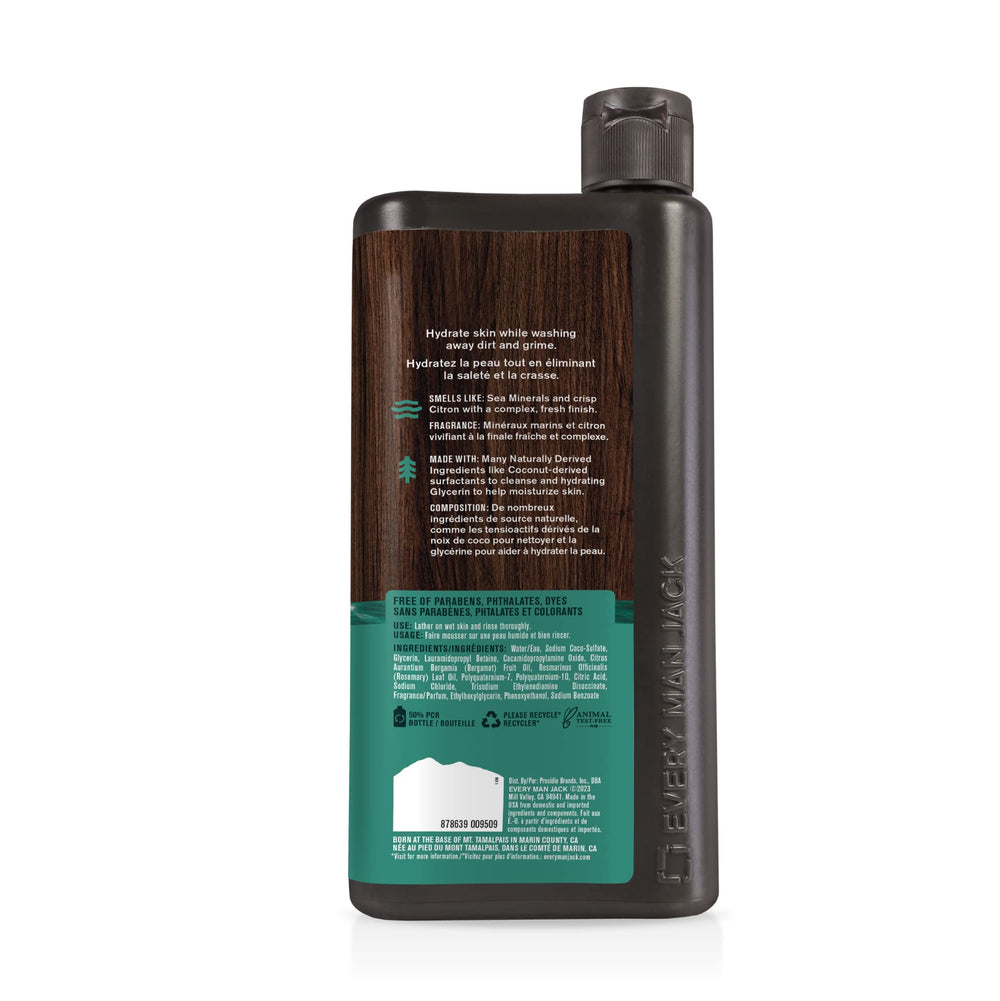 Dual-pack packaging demonstrates portability for gym or travel showers.