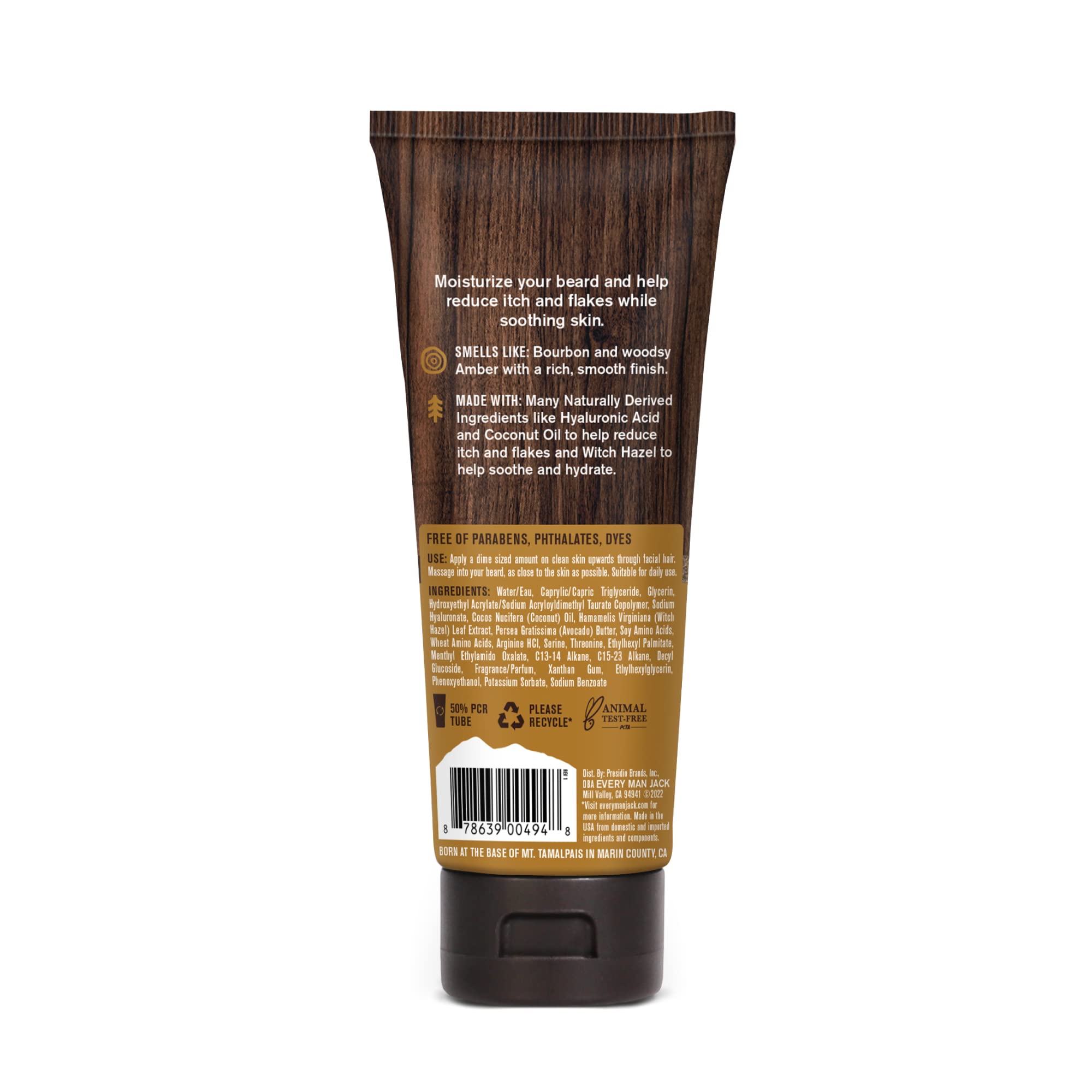 Every Man Jack origin Mt Tam label image highlighting USA-made quality