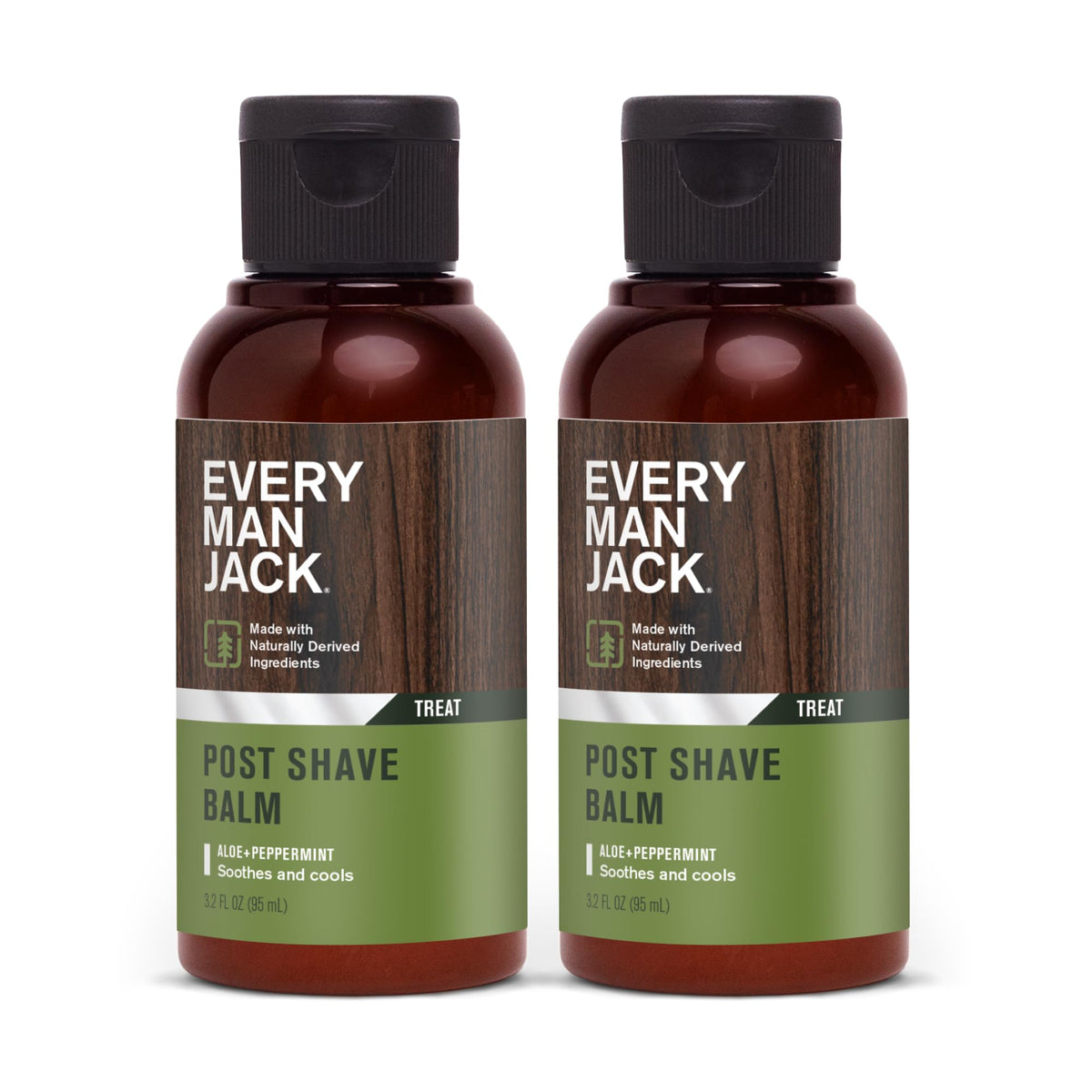 Every Man Jack post shave balm 2-pack packaging visible for home and travel