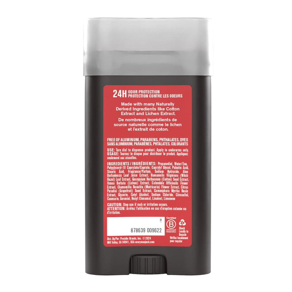 Every Man Jack propanediol conditions skin for a smooth feel.