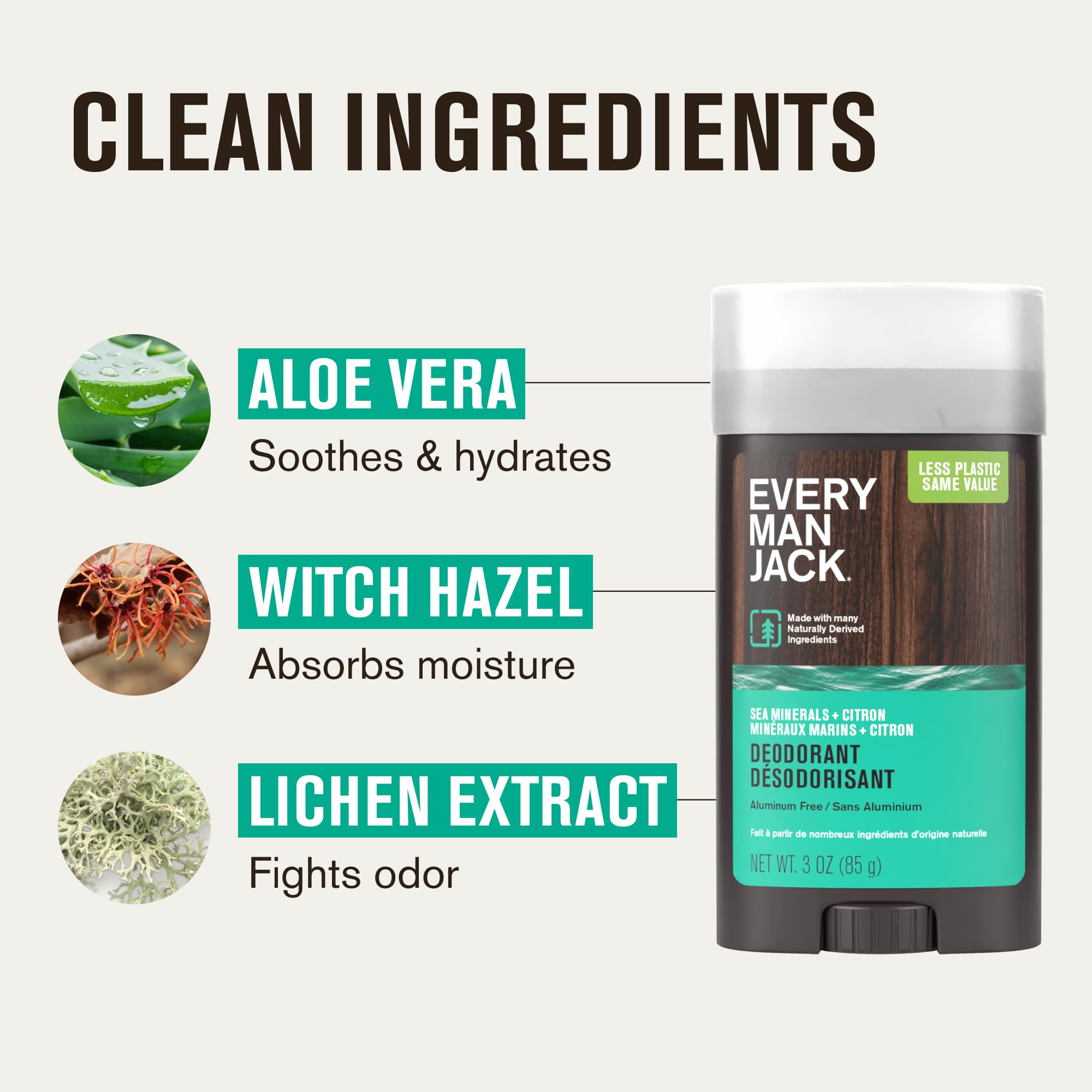 Every Man Jack under-arm application demonstrates smooth glide and subtle scent during workouts.