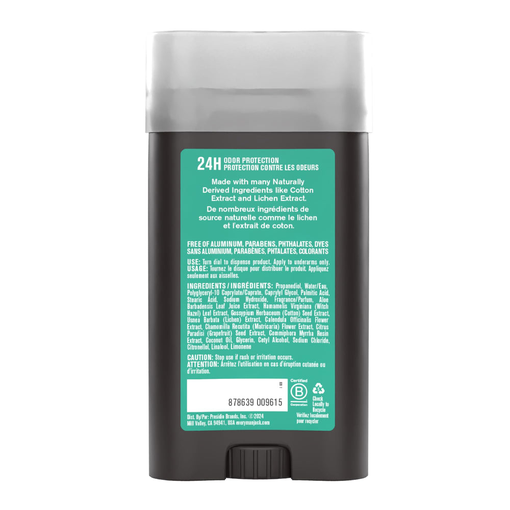 Every Man Jack usability slab image communicates simple, effective deodorant for everyday routines.