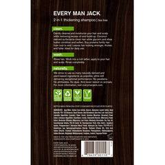 Every Man Jack shampoo lather foamy close-up showcases rich cleansing action without heavy residue.