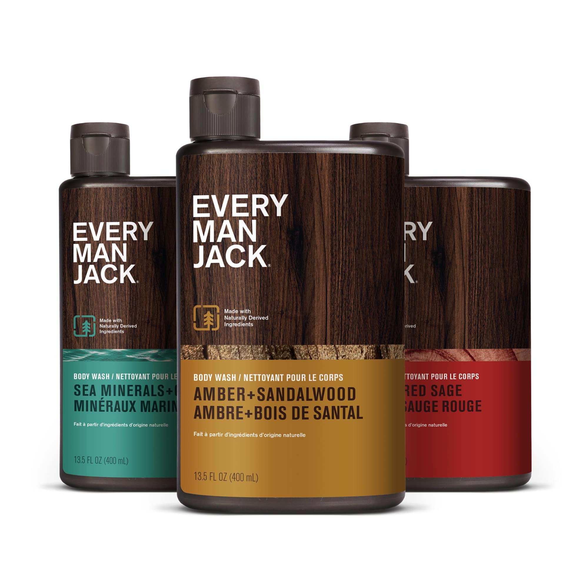 Every Man Jack shower routine set demonstrates easy daily routine
