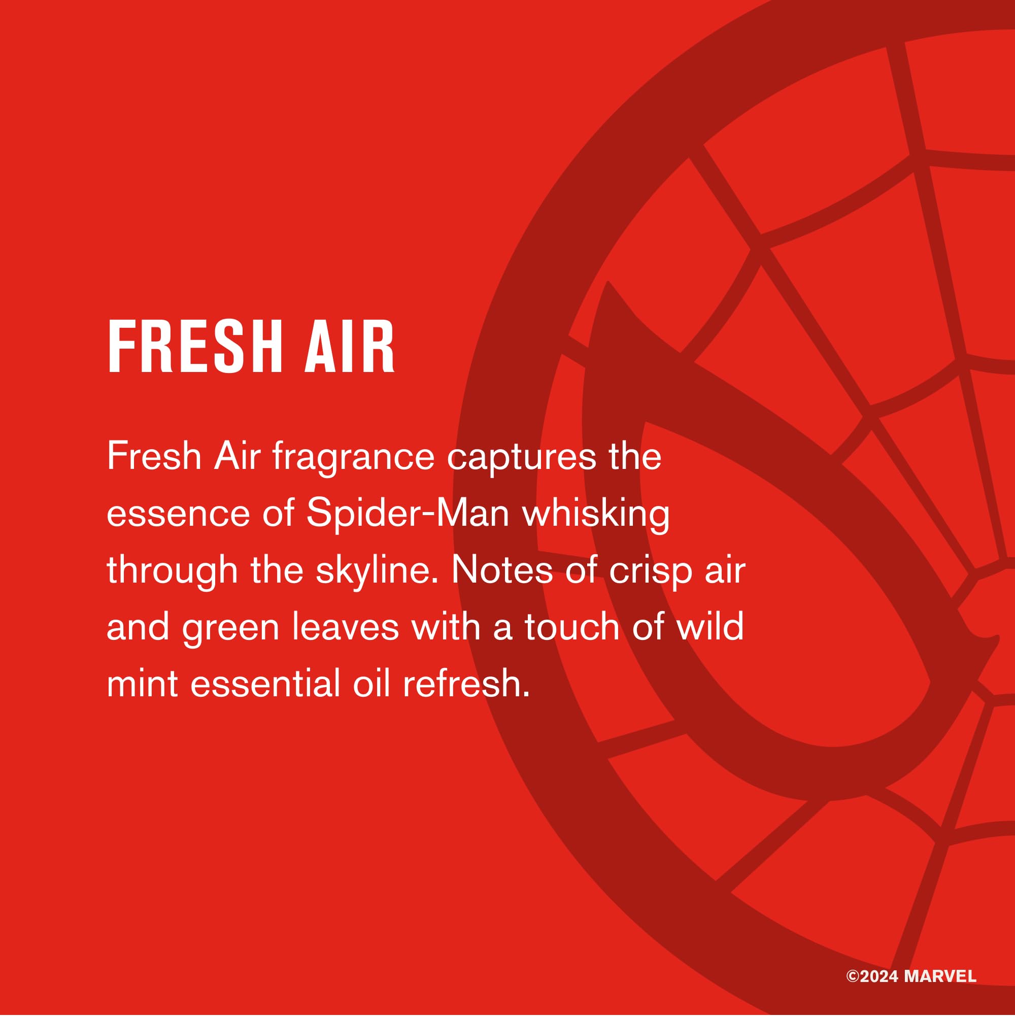 Every Man Jack Spider-Man deodorant with underarm application scene.