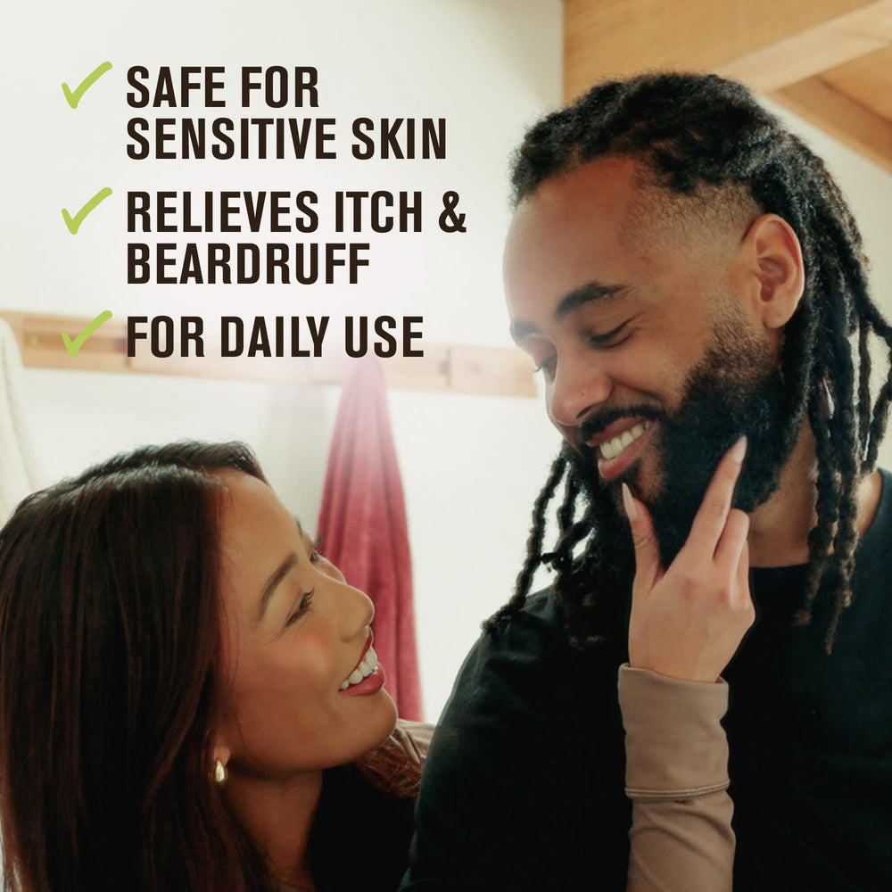 Every Man Jack unscented beard bundle box showcasing trio