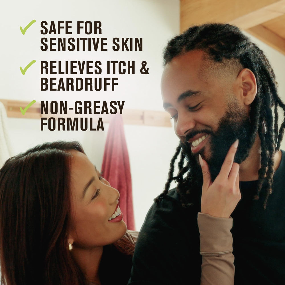 Every Man Jack unscented beard butter on shelf shows made-in-USA origin