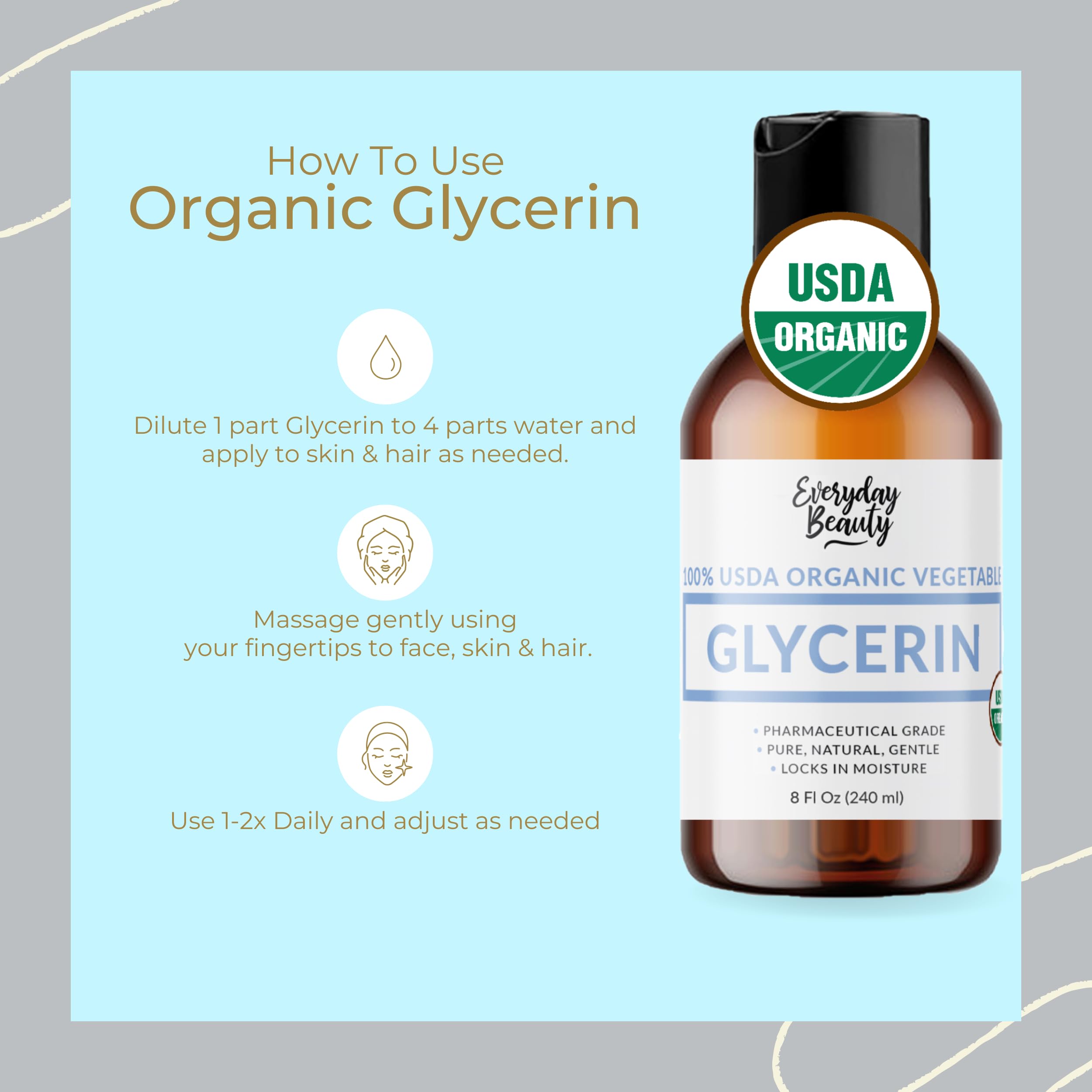 Everyday Beauty DIY crafts glycerin emphasizes versatile use in soaps and marbling projects