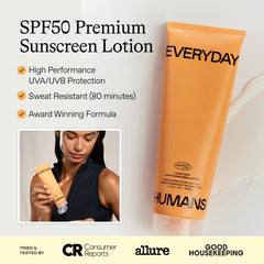 Everyday Humans Oh My Bod SPF50 lotion pump-dispense for easy, mess-free application