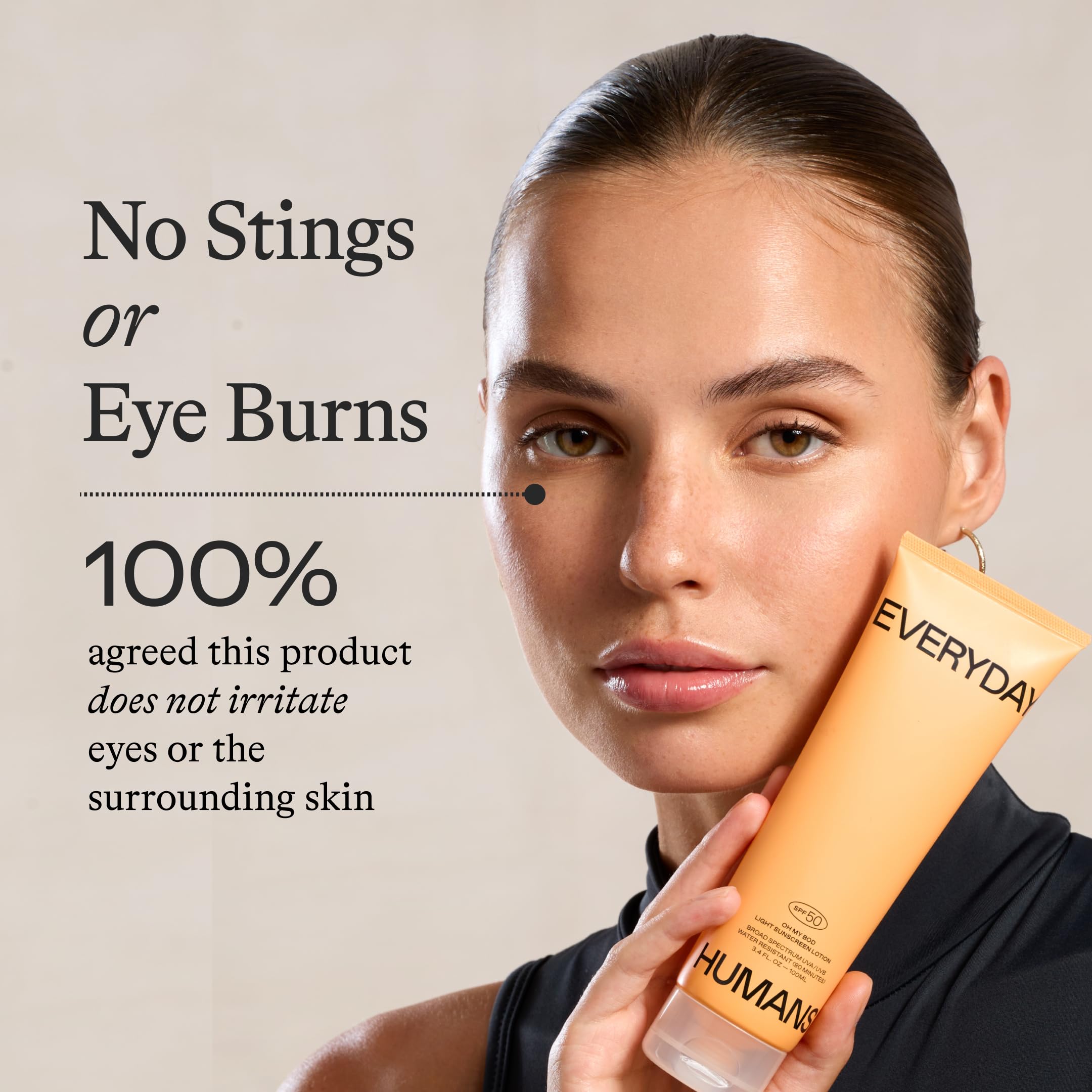 Everyday Humans Oh My Bod SPF50 lotion shows water resistance during activities