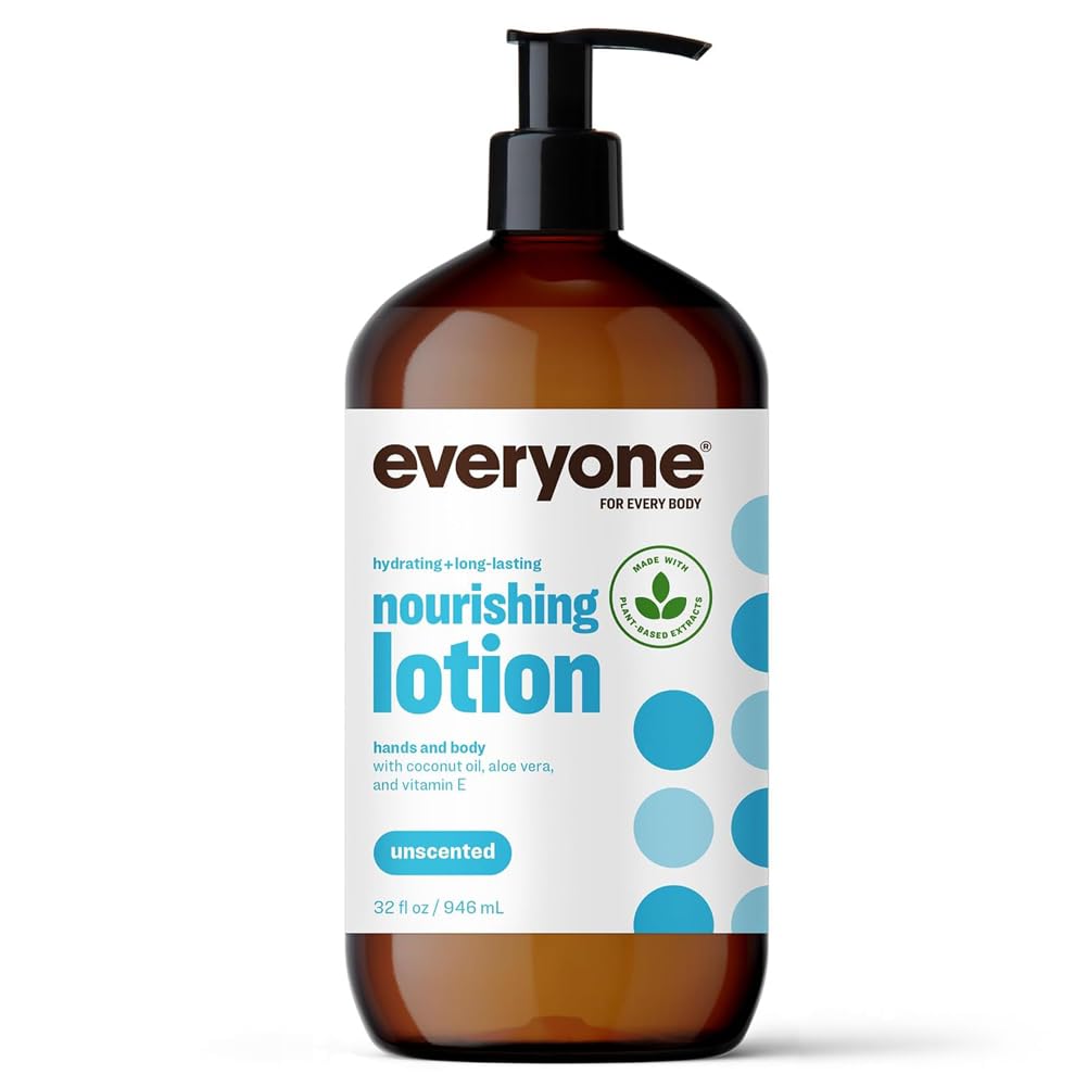 Everyone 2in1 unscented lotion bottle delivering quick hydration