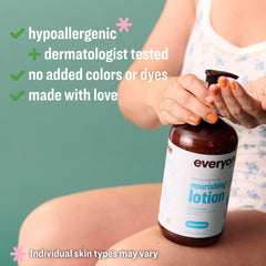 Everyone 2in1 unscented lotion packaging made from recycled plastic