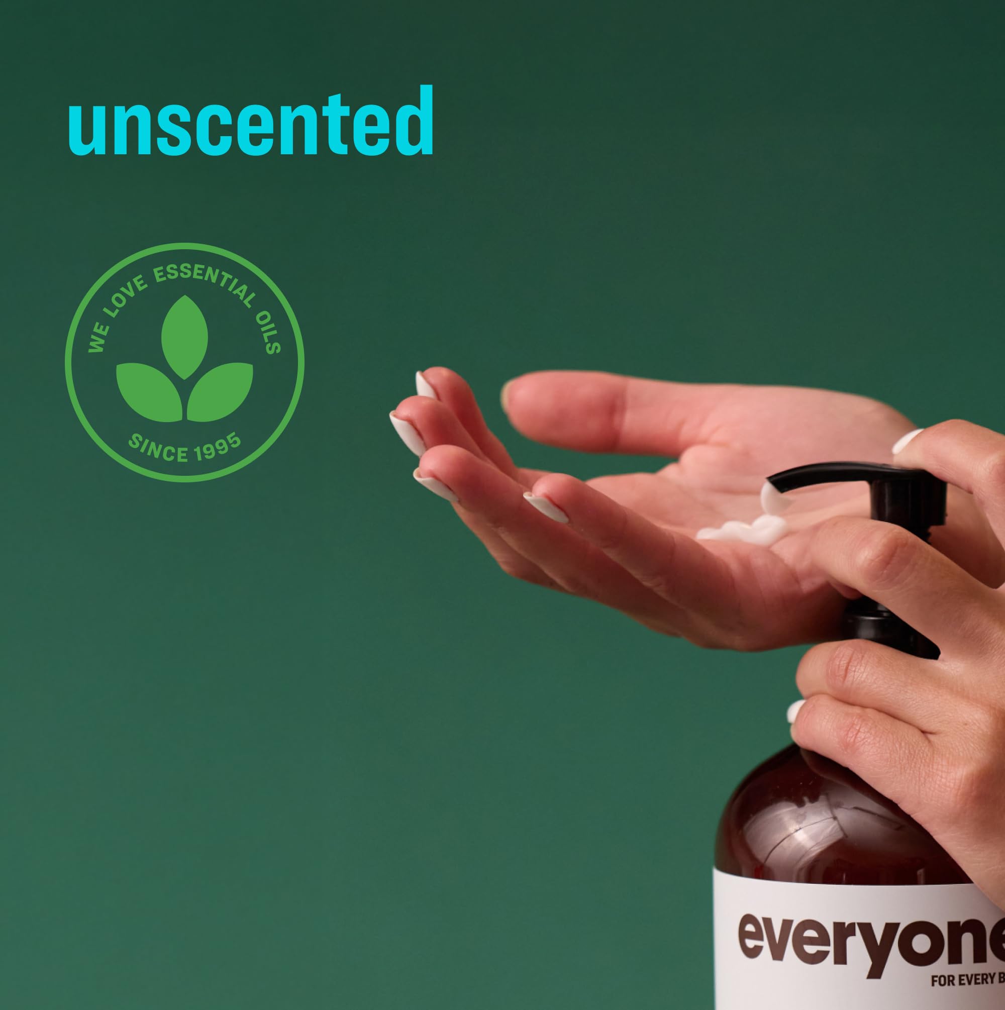 Everyone 2in1 unscented lotion pump application for smooth hands