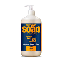 Everyone 3-in-1 Soap bottle with cedar and citrus scent for all-in-one cleansing.
