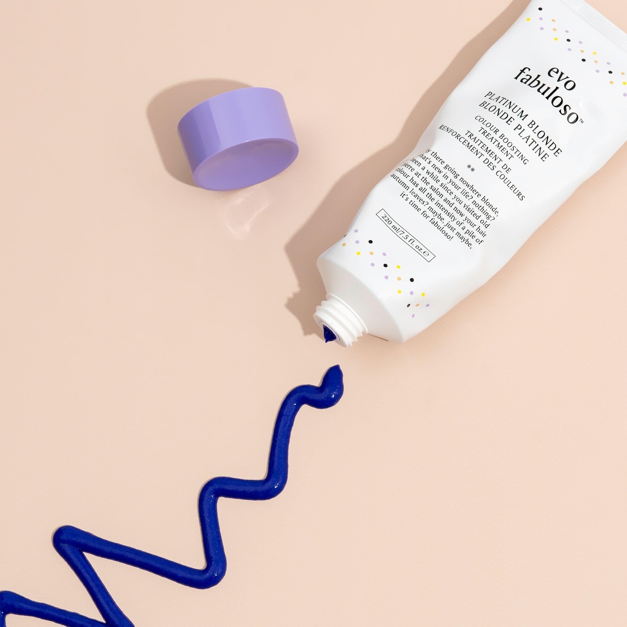 EVO Fabuloso Pathenol-enriched formula nourishes and softens hair.