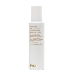 EVO Macgyver mousse on damp hair for flexible volume