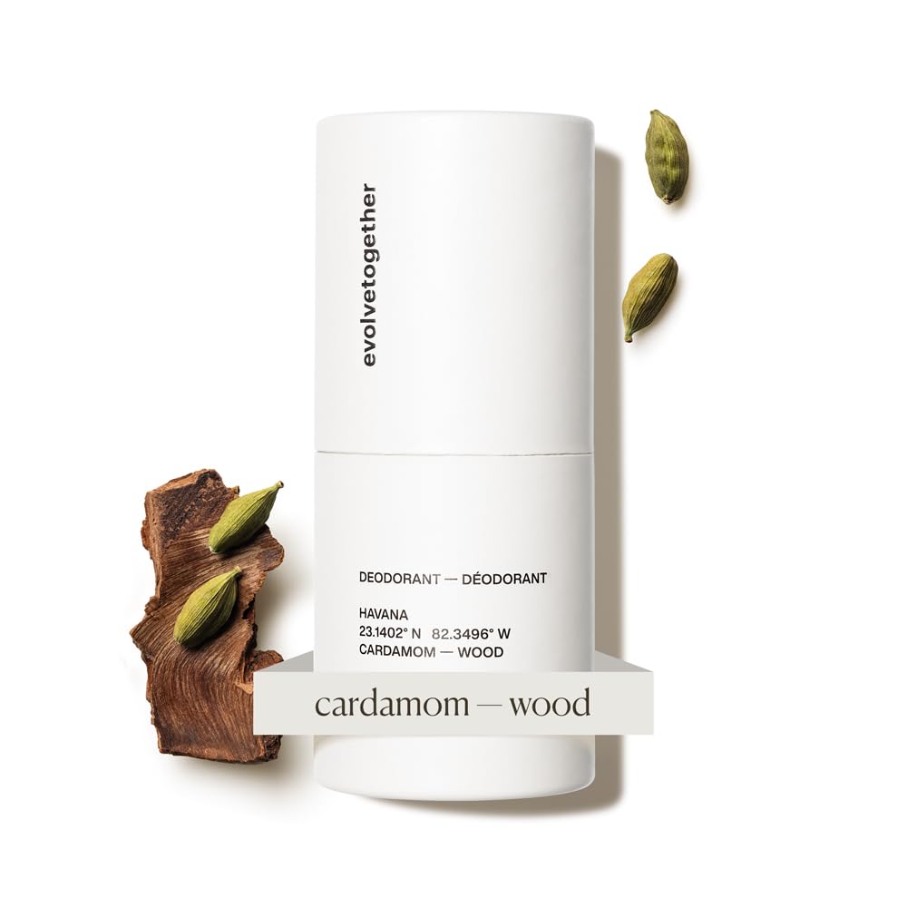 evolvetogether aluminum-free deodorant stick with vetiver cedarwood for lasting odor protection