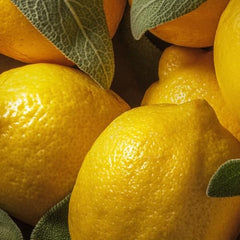evolvetogether fragrance close-up highlighting lemon-sage-patchouli notes for daily confidence
