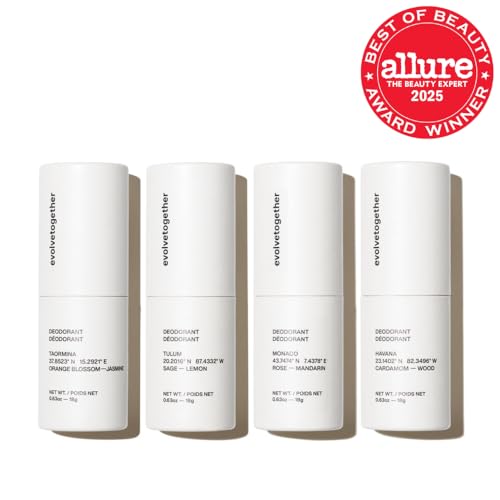 evolvetogether natural deodorant mini set ready for on the go freshness