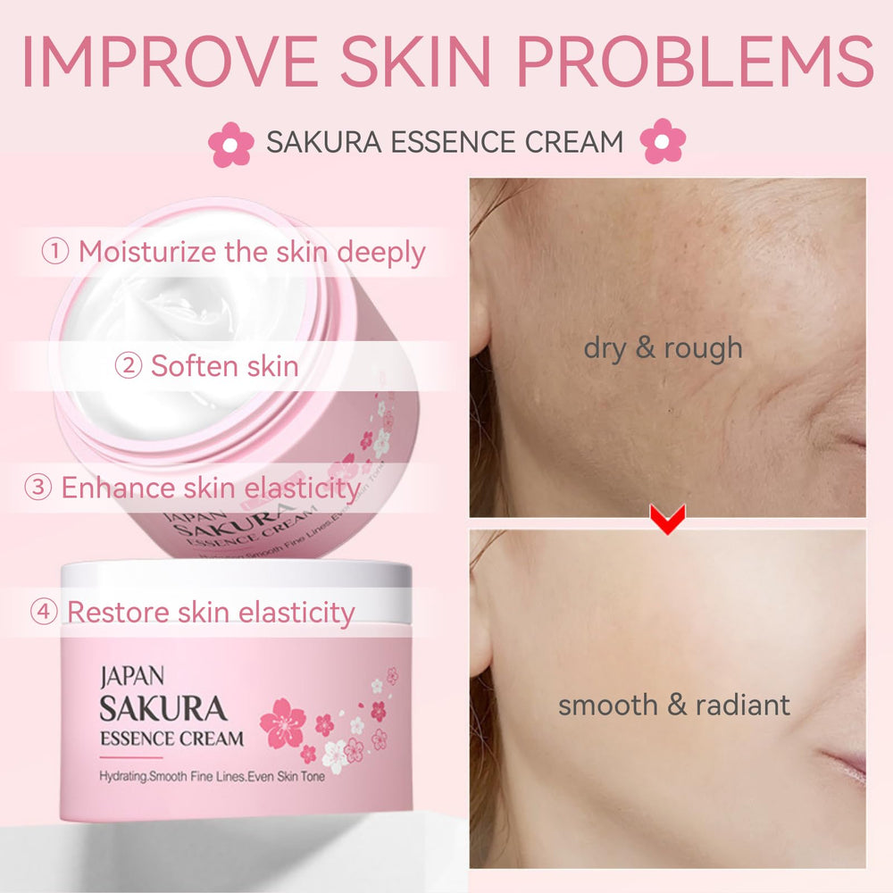 Evolvique Sakura moisturizer jar showcases long-lasting moisture for daily routines.