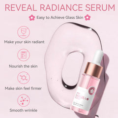 Evolvique Sakura hydrating serum bottle promotes quick-absorb moisture for dry skin.